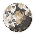 Calico Cat Cute Magnet