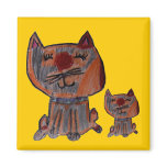 Calico Cat Magnet