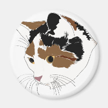 Calico Cat Magnet