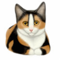 Calico Cat Ornament photo sculptures