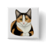 Calico Cat Pin buttons