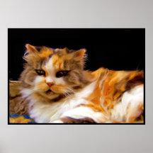Calico cat poster