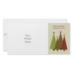 Calico Christmas Trees Photo Card photo cards