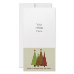 Calico Christmas Trees Photo Card photo cards