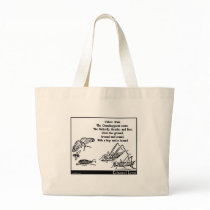 Calico drum tote bags