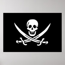 Calico Jack Pirate Flag Print