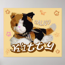 CALICO KITTY POSTERS
