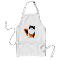Calico Persian Cat Apron