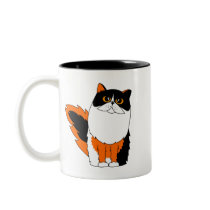 Calico Persian Cat Mugs