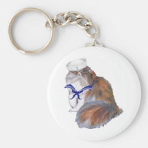 Calico Persian Cat Sailor Key Chains