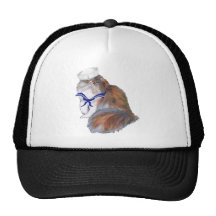 Calico Persian Cat Sailor Mesh Hat