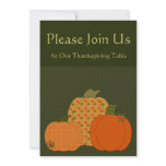Calico Pumpkin Trio Thanksgiving Invitation