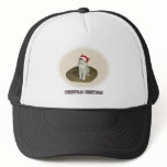 Calico Santa Christmas Greetings hats