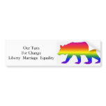 calif rainbow bear bumper stickers