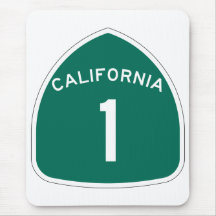 "California 1" Mousepads