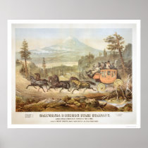 California and Oregon Stage Company Poster