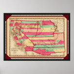 California and the New Mexico and Utah Territories posters