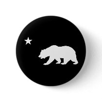 California Bear Pinback Button