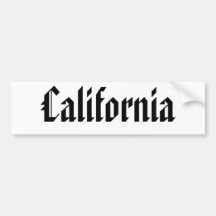 California Bumper Stickers