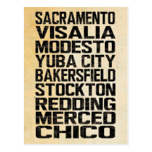 California Central Valley Postcard