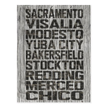 California Central Valley Postcard
