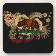 California Flag Beverage Coaster