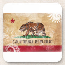California Flag Drink Coasters