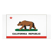 California Flag Personalised Photo Card
