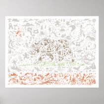 California Flag Poster