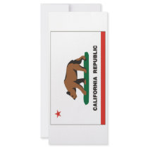 California Flag Custom Rack Cards
