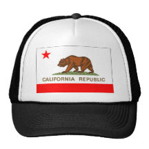 California Flag Trucker Hat