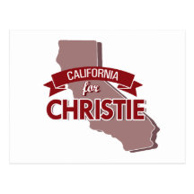 CALIFORNIA FOR CHRISTIE -.png Post Cards