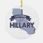 CALIFORNIA FOR HILLARY -.png Ornaments