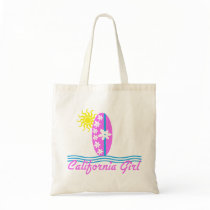 California Girl Pink Surfboard W/Sun Canvas Bags