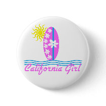 California Girl Pink Surfboard W/Sun