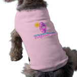 California Girl Pink Surfboard W/Sun pet clothing