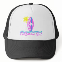 California Girl Pink Surfboard W/Sun