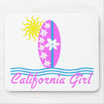 California Girl Pink Surfboard W/Sun
