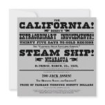 California Gold Rush Handbill invitations