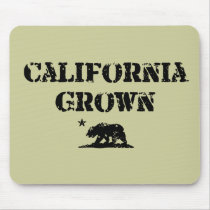 California Grown Bear Mouse Pads