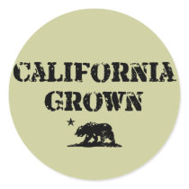 California Grown Bear Sticker