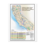 California Indian Culture Areas - postcard