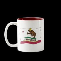 California Knows How to Party Bear mugs