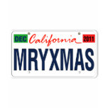 California License Plate Merry Xmas 2011 t-shirts