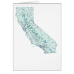 California Map Blank Card