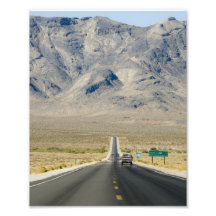 California & Nevada State Line Photo Print