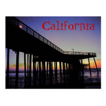 California Pier Postcard