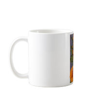 California Poppy Vintage Christmas Coffee Mug