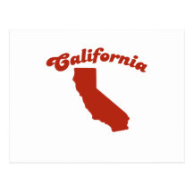 CALIFORNIA Red State Post Cards