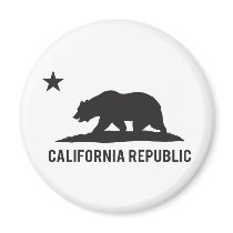 California Republic - Basic Refrigerator Magnet